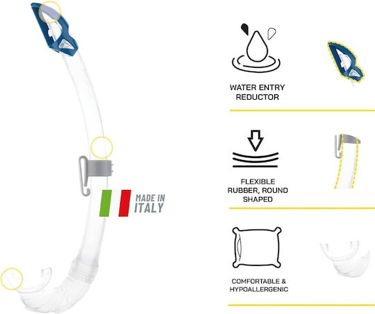 CressiSub Silicone Diving Mask with Snorkel Mexico Combo Transparent