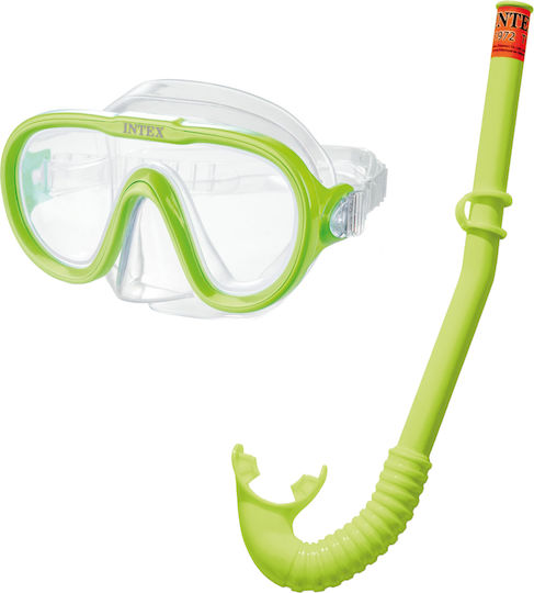 Intex Водолазна Маска със Шнорхел Дете Reef Rider Жълта