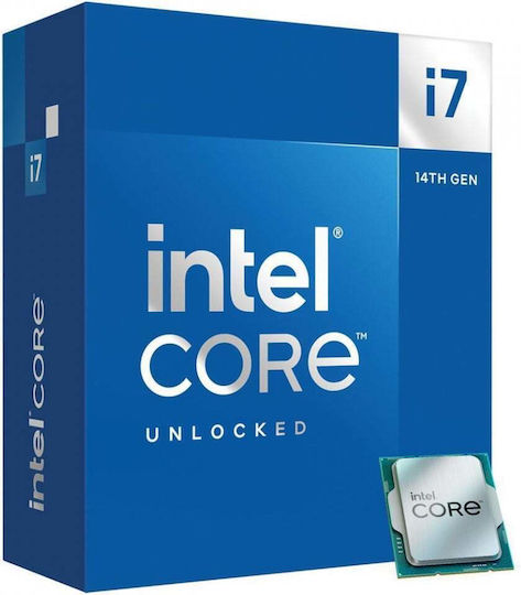 Intel Core i7-14700K 2.5GHz Επεξεργαστής 20 Πυρήνων για Socket 1700 σε Κουτί