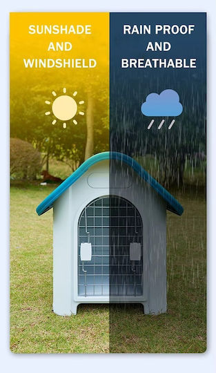 Dog House Plastic Outdoor Gray