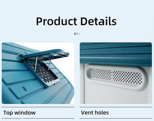 Dog House Plastic Outdoor Gray
