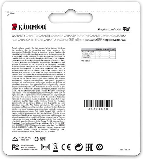 Kingston DataTraveler Micro Gen2 256GB USB 3.2 Stick Silver