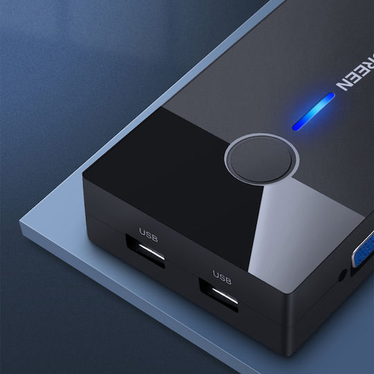 Ugreen 2 In 1 Out USB VGA KVM Switch