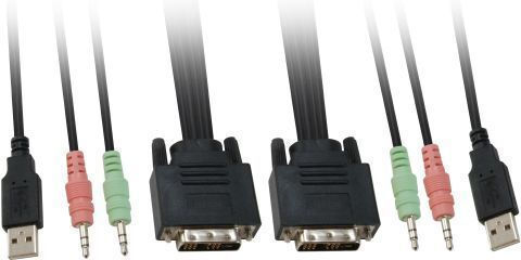 Level One 2-Port USB DVI KVM Switch with Audio