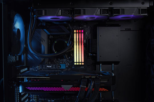 Kingston Fury Beast RGB DDR5 16GB RAM με 2x8GB Modules και Ταχύτητα 6000 για Desktop