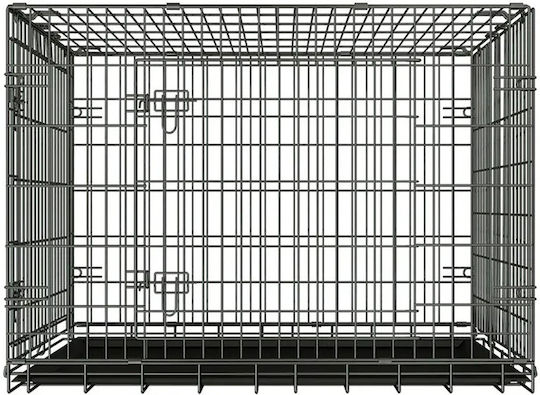 Black Dog Transport Cage 76x53x57cm