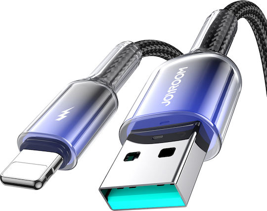Joyroom Series USB-A to Lightning Cable 60W Μαύρο 1.2m