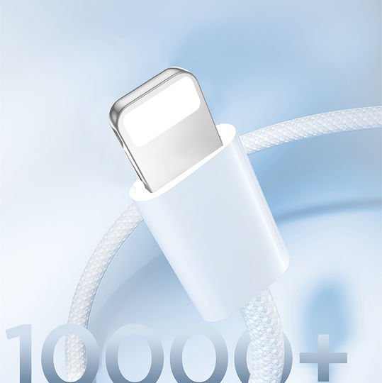 Joyroom Ben Series Braided USB-C to Lightning Cable 30W White 1m