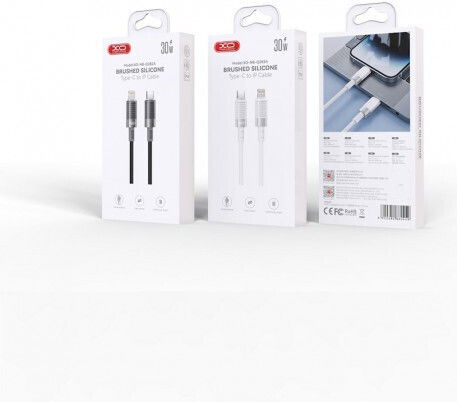 XO Редовна USB-C към Lightning кабел 27W Бял 1м