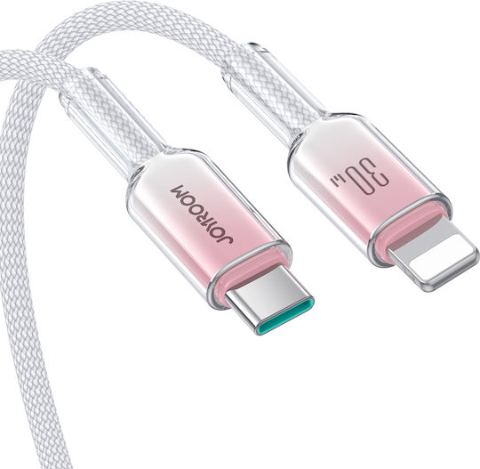 Joyroom Series Braided USB-C to Lightning Cable 30W Λευκό 1.2m