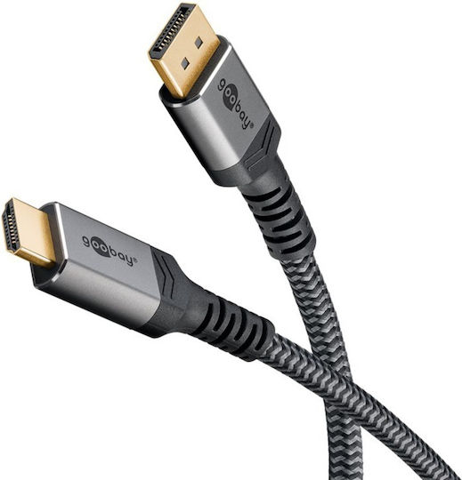Goobay HDMI 2.0 Premium High Speed 4K 60Hz HDR Kabel HDMI-Stecker - HDMI-Stecker 2m Grau