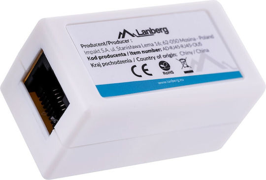 Lanberg Σύνδεσμος Καλωδίων 1τμχ AD-RJ45-RJ45-OU5