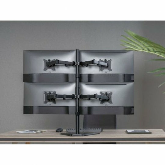 Equip Επιτραπέζια Βάση για 4 Οθόνες έως 32" με Βραχίονα (650127)
