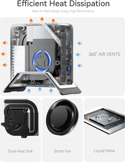 Minisforum UM690S Mini PC (Ryzen 9 6900HX/16GB DDR5/512GB SSD/W11