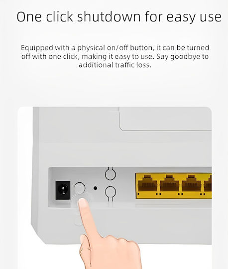 Andowl Q-A10 Безжичен 4G Wi-Fi 5 - Wi-Fi 5 с 4 Порта Ethernet