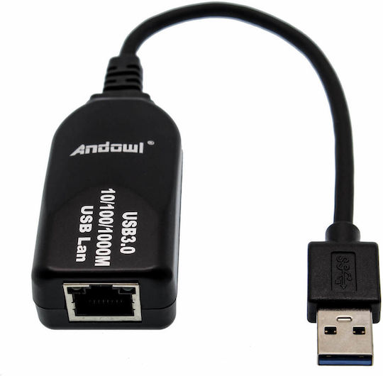 Andowl Q-JC82 Αντάπτορας Δικτύου USB με Ενσύρματη Σύνδεση Gigabit Ethernet