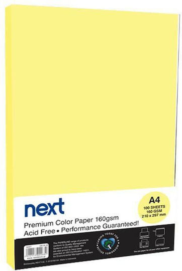 Yellow Photocopy Cardboard A4 160gsm 100 sheets