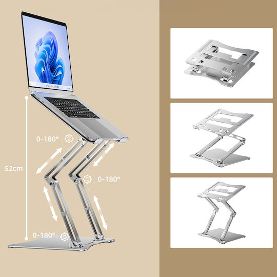 Wozinsky Стойка за Лаптоп до 17.3" Сребрист (WRS-CPY75DSS)