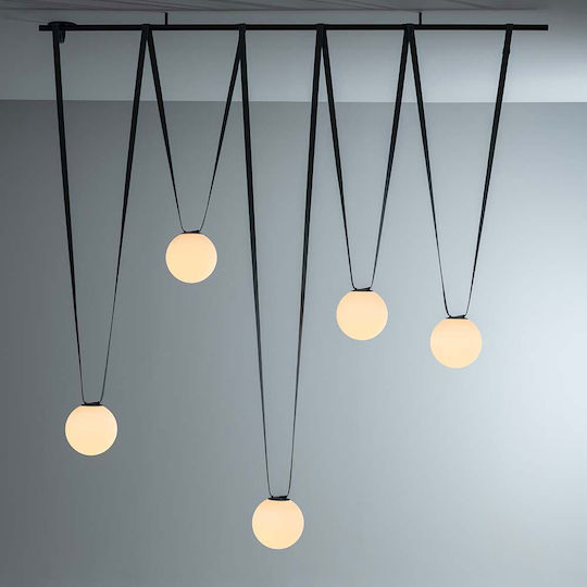 V-TAC V-TAC Hanging Ceiling Light Black LED with Warm White Light Rail 150x15x14.7cm