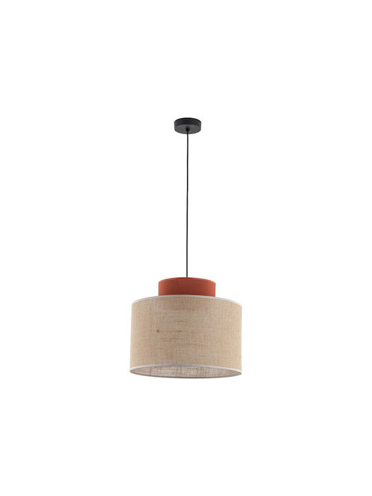 TK Lighting Pendant Light Red with Socket E27 20x160cm