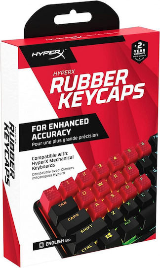 HyperX Gummi Schlüsselkappe Set US Schlüsselkappe Rot 519T6AA