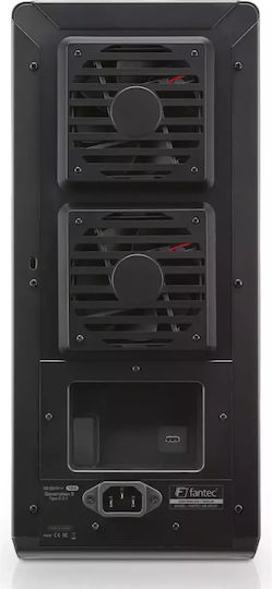 Fantec QB-X8U31 Case for 8 Hard Drives 3.5" SATA III with Connection SATA / USB 3.1