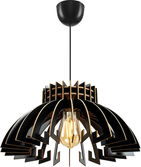 Asir Group Reglabil Lustră Negru cu Dulie E27 39x39cm.