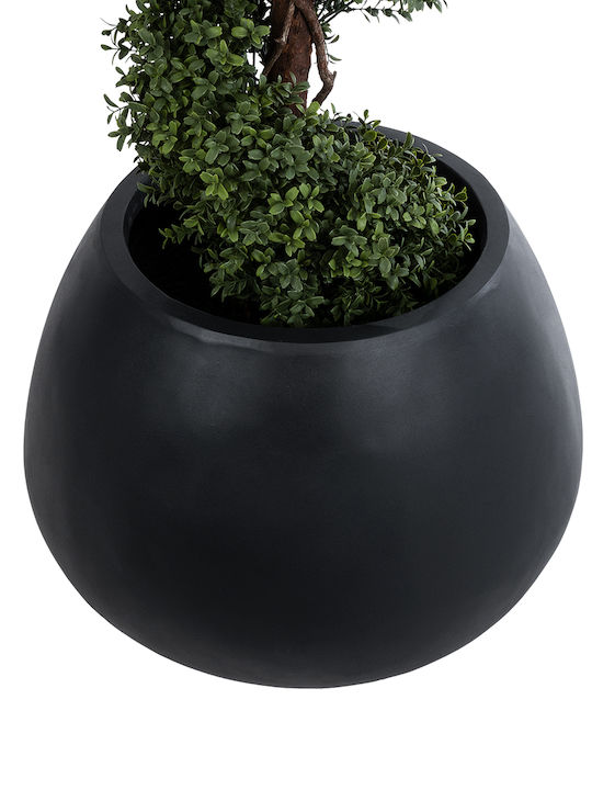 GloboStar Colombo Planter Polyester Black 60x60x45cm.