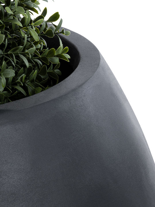 GloboStar Colombo Planter Polyester Black 60x60x45cm.