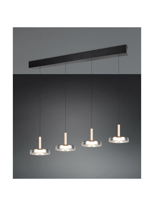 Trio Lighting Pendant Light Black 115x9x200cm