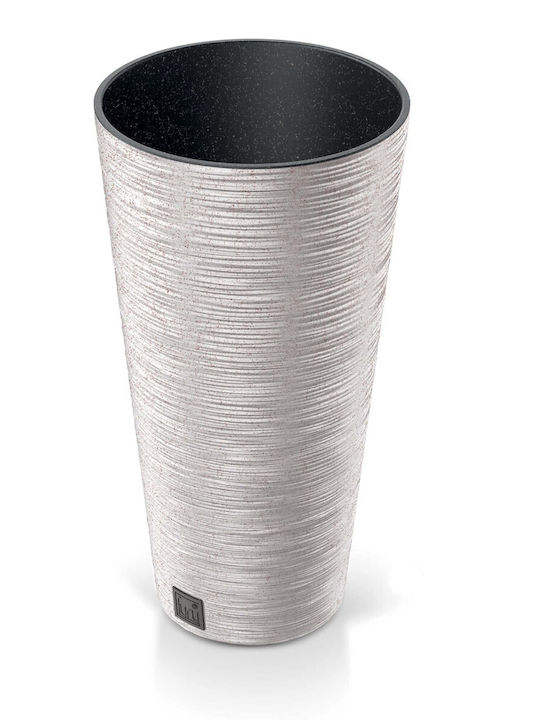 Prosperplast Furu Slim Eco Саксия Пластмаса Бял 25x25x48εκ.