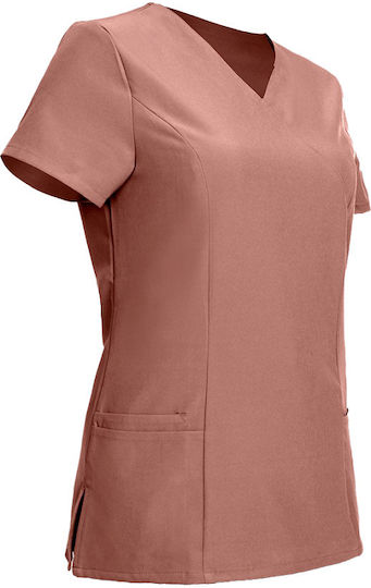 Be Unique Nobby Lady Tunic Women's Brown Medical Blouse