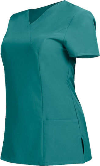 Be Unique Nobby Lady Tunic Women's Turquoise Medical Blouse