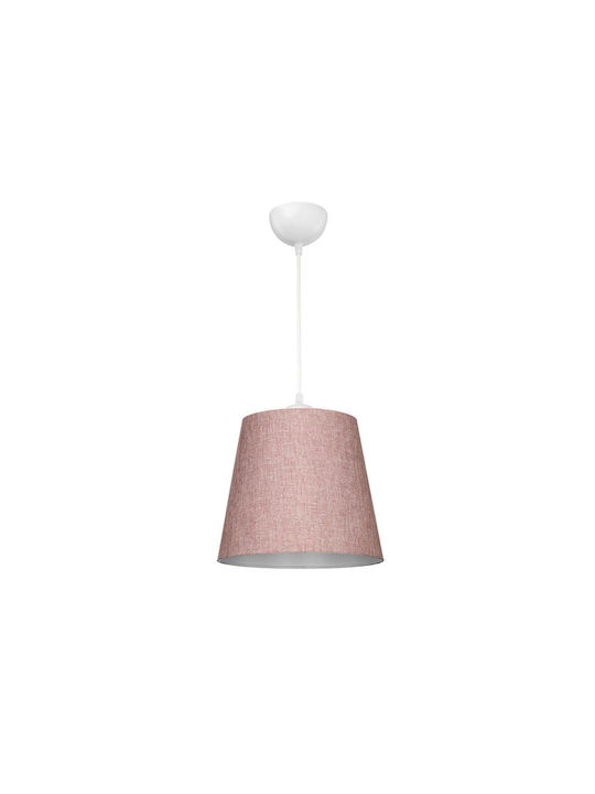 GloboStar Coney Pendant Light Pink with Socket E27 26x26x93cm