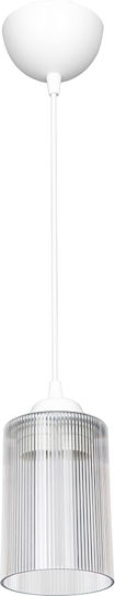 GloboStar Torus Pendant Light White Bell with Socket E27 10x10x77cm