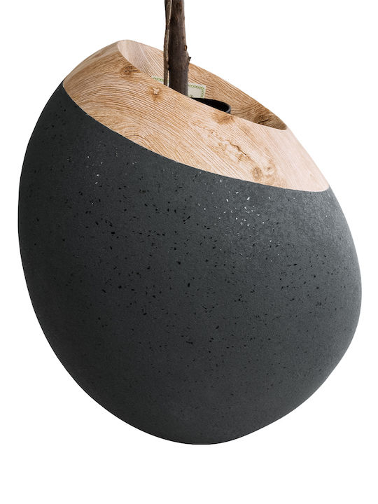 GloboStar Ravello Blumentopf Polyester Schwarz