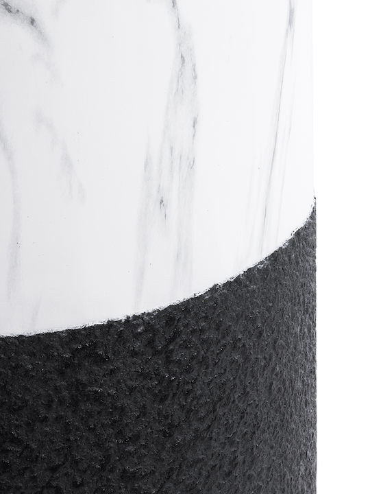 GloboStar Almudena Planter Polyester Black with Stand 36x36x60cm.