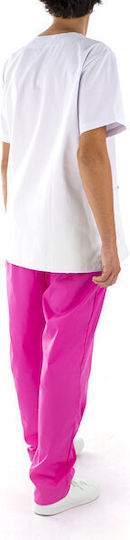 Men's Fuchsia Medical Pants Cotton and Polyester