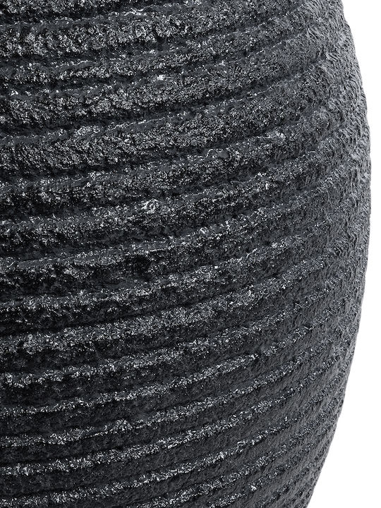 GloboStar Nashville Planter Polyester Black with Stand 40x40x50cm.