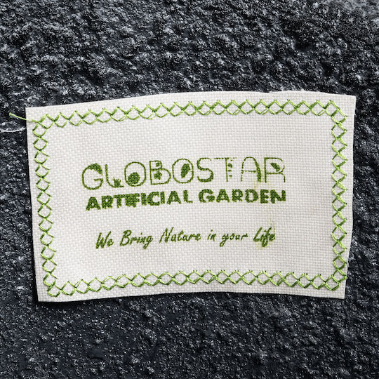 GloboStar Chloe Planter Polyester Black with Stand 45x45x90cm.