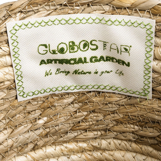 GloboStar Naxos Planter Rattan Beige 25x25x20cm.