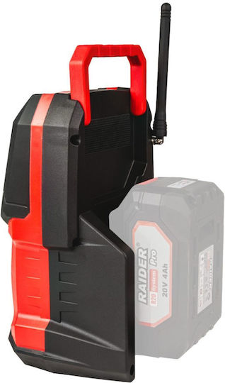 Raider R20 Solo Φορητό Ραδιόφωνο με Bluetooth και USB Κόκκινο