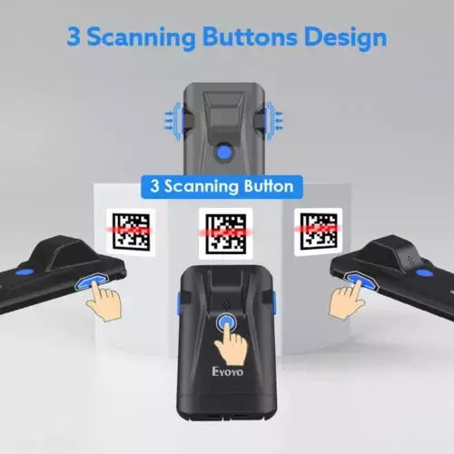 Eyoyo Eyoyo Handheld Scanner Wireless with 2D and QR Barcode Reading Capability