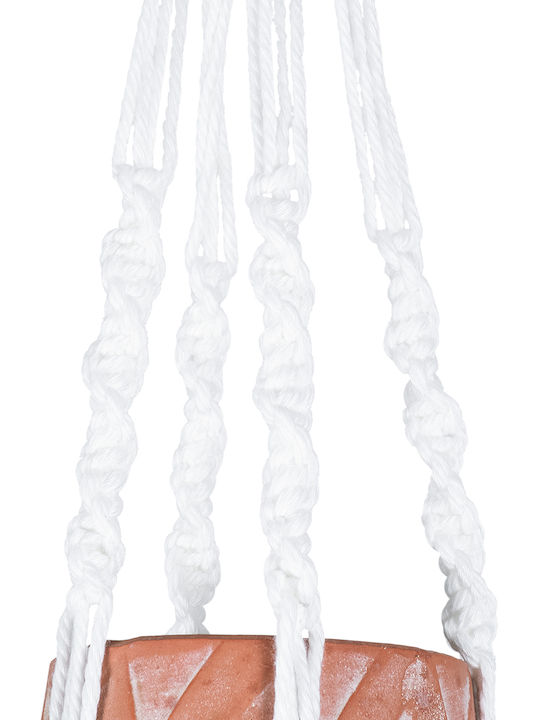 GloboStar Artificial Garden Pserimos Hängend Übertopf Keramik Braun 8x8x58εκ.