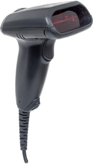 Manhattan Handheld Scanner Wired with 1D Barcode Reading Capability