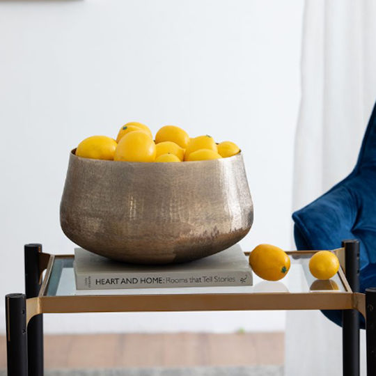Artekko Planter Aluminum Gold 19.5x19.5x33cm.