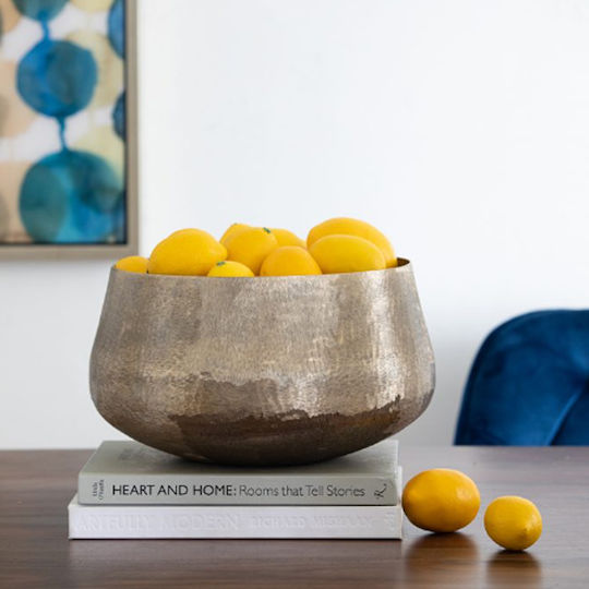 Artekko Planter Aluminum Gold 19.5x19.5x33cm.