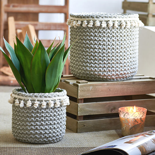 Artekko Planter Concrete Gray 27x27x25cm.