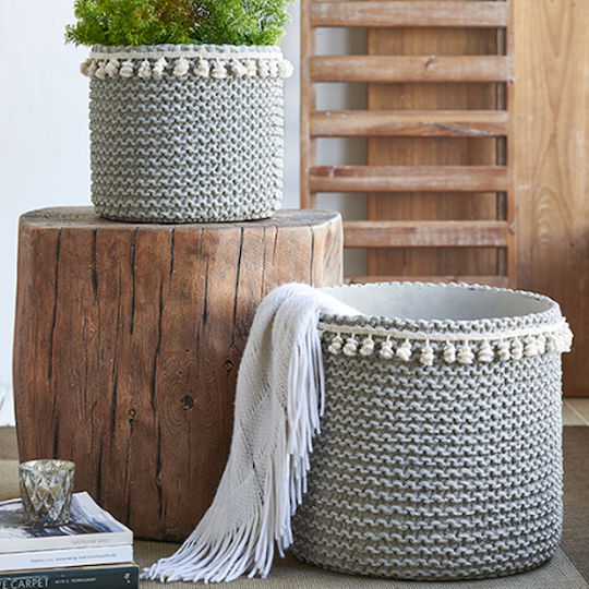 Artekko Planter Concrete Gray 27x27x25cm.