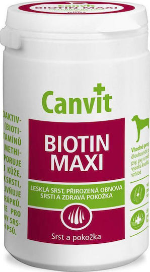 Canvit Biotin Maxi Calcium for Dogs in Tablets 166 tabs for Skin & Hair